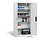 Armoire de charge sur batterie Basic de C+P avec portes en tôle pleine, H 1950 x L 930 x P 500 mm, gris clair