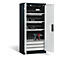 Armoire de charge sur batterie Comfort de C+P avec portes en tôle pleine, H 1950 x L 930 x P 500 mm, anthracite/gris clair