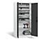 Armoire de charge sur batterie Comfort de C+P avec portes en tôle pleine, H 1950 x L 930 x P 500 mm, gris clair/anthracite