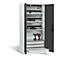 Armoire de charge sur batterie Comfort de C+P avec portes en tôle pleine, H 1950 x L 930 x P 500 mm, gris clair/anthracite