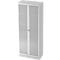 Armoire de classement avec portes vitrées ULM, 5 HC, l. 800 x P 420 x H 2004 mm, gris clair
