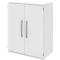 Armoire de classement BARI, 3 hauteurs de classeurs, 2 tablettes, l. 819 x P 430 x H 1117 mm, blanc
