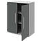Armoire de classement BARI, 3 hauteurs de classeurs, 2 tablettes, l. 819 x P 430 x H 1117 mm, gris clair/anthracite