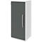 Armoire de classement BARI, 3 HC, 2 étagères, charnière de porte côté gauche, l. 427 x P 430 x H 1117 mm, blanc/anthracite