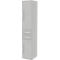 Armoire de classement BARI, 6 HC, 3 tablettes, 2 tiroirs, charnière de porte côté droit, l. 427 x P 430 x H 2174 mm, gris clair/gris clair/alu