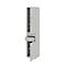 Armoire de classement BARI, 6 HC, 3 tablettes, 2 tiroirs, charnière de porte côté droit, l. 427 x P 430 x H 2174 mm, gris clair/gris clair/alu