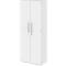 Armoire de classement BARI, 6 HC, 5 tablettes, serrure, l. 819 x P 430 x H 2174 mm, blanc
