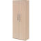 Armoire de classement BARI, 6 HC, 5 tablettes, serrure, l. 819 x P 430 x H 2174 mm, coloris érable