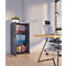 Armoire de classement Ulas, 3 hauteurs de classeurs, 2 tablettes, pour env. 21 classeurs, portes battantes, L 490 x P 340 x H 1080 mm, bois, anthracite