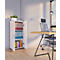 Armoire de classement Ulas, 3 hauteurs de classeurs, 2 tablettes, pour env. 21 classeurs, portes battantes, L 490 x P 340 x H 1080 mm, bois, blanc