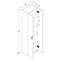 Armoire de classement Ulas, 5 hauteurs de classeurs, 4 tablettes, pour env. 35 classeurs, portes battantes, L 490 x P 340 x H 1780 mm, bois, anthracite