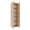 Armoire de classement Ulas, 5 hauteurs de classeurs, 4 tablettes, pour env. 35 classeurs, portes battantes, L 490 x P 340 x H 1780 mm, bois, chêne miel