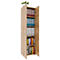 Armoire de classement Ulas, 5 hauteurs de classeurs, 4 tablettes, pour env. 35 classeurs, portes battantes, L 490 x P 340 x H 1780 mm, bois, chêne miel