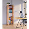 Armoire de classement Ulas, 5 hauteurs de classeurs, 4 tablettes, pour env. 35 classeurs, portes battantes, L 490 x P 340 x H 1780 mm, bois, chêne miel