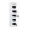 Armoire de distribution pour courrier, l. 400 x P 500 x H 1800 mm, 10 compartiments, gris clair RAL 7035