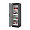 Armoire de sécurité de type 90 asecos Q-PEGASUS-90, porte à charnières avec fermeture automatique, charnières à gauche, façade bleu gentiane, L 599 x P 615 x H 1953 mm