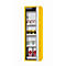 Armoire de sécurité de type 90 asecos S-PHOENIX Vol.2-90, porte pliante avec fermeture automatique, charnière à droite, façade en jaune de sécurité, L 596 x P 616 x H 1968 mm