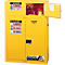 Armoire de sécurité Justrite FM Piggyback Sure-Grip® EX, pour liquides inflammables, jusqu'à 45 litres, portes à fermeture automatique, jaune