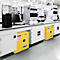 Armoire de sécurité Justrite FM Undercounter Sure-Grip® EX, pour liquides inflammables, jusqu'à 83 litres, portes à fermeture automatique, jaune