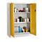Armoire de sécurité MSI-US1509 - acier - l. 950 x P 500 x H 1585 mm - fentes d'aération - 3 bacs à 18 L - gris et jaune - notre marque Schäfer Shop Select