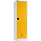 Armoire de sécurité MSI-US2506 - acier - l. 600 x P 500 x H 1935 mm - fentes d'aération - 4 bacs à 11 L - gris et jaune - notre marque Schäfer Shop Select
