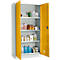 Armoire de sécurité MSI-US2509 - acier - l. 950 x P 500 x H 1935 mm - fentes d'aération - 4 bacs à 18 L - gris et jaune - notre marque Schäfer Shop Select