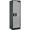 Armoire de sécurité Q Classic 90 Asecos, l. 600 x P 615 x H 1953 mm, porte fixée à droite, 6 tiroirs en acier à ouverture intégrale, gris anthracite/argent (RAL 7016)