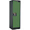 Armoire de sécurité type 90, l. 600 mm, porte fixée à droite, 3 étagères, vert réséda