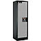 Armoire de sécurité type 90, l. 600 mm, porte fixée à gauche, 3 étagères, argent asecos