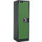 Armoire de sécurité type 90, l. 600 mm, porte fixée à gauche, 3 étagères, vert réséda