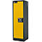 Armoire de sécurité type 90, l. 600 mm, porte fixée à gauche, 6 tiroirs, jaune de sécurité