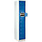 Armoire de stockage, avec porte centrale, Largeur intérieure des compartiments 350 mm, largeur 350 mm, 10 casiers, bleu gentiane