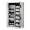Armoire de stockage de sécurité combinée de type 30 asecos K-PHOENIX-30, portes battantes et pliantes avec système d'arrêt de porte, façade gris clair, L 1202 x P 598 x H 1968 mm