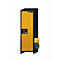Armoire de stockage de sécurité de type 90 asecos Q-PEGASUS-90, porte à charnières avec fermeture automatique, charnières à droite, façade en jaune de sécurité, L 599 x P 615 x H 1953 mm