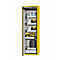 Armoire de stockage de sécurité de type 90 asecos S-CLASSIC-90, porte à charnières avec système d'arrêt, charnières à gauche, façade en jaune de sécurité, L 596 x P 616 x H 1968 mm