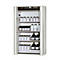 Armoire de stockage de sécurité de type 90 asecos S-PHOENIX-90, portes pliantes avec système d'arrêt de porte, façade gris clair, L 1196 x P 616 x H 1968 mm
