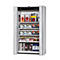 Armoire de stockage de sécurité de type 90 asecos S-PHOENIX touchless-90, portes pliantes entièrement automatiques avec capteur, façade gris clair, L 1196 x P 616 x H 1968 mm