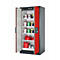 Armoire de stockage de sécurité type 90 asecos Q-CLASSIC-90, portes battantes, façade rouge trafic, L 893 x P 615 x H 1953 mm