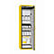 Armoire de stockage de sécurité type 90 asecos S-CLASSIC-90, porte à charnières avec système d'arrêt de porte, charnières à droite, façade en jaune de sécurité, L 596 x P 616 x H 1968 mm