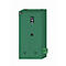 armoire de stockage environnemental asecos E-PSM-UF, portes à charnières, façade vert turquoise, L 950 x P 500 x H 1950 mm