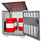 Armoire de stockage pour produits dangereux type GD-E Bauer, verrouillable, galvanisé