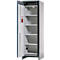Armoire de stockage sur accu Asecos ION-CORE-90 CS 600, 5 étagères perforées + 1 bac de rétention au sol, L 599 x P 615 x H 1953 mm
