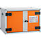 Armoire de stockage sur accu CEMO 8/5 Basic, porte battante, verrouillage de porte LockEX, résistant au feu, sans pieds de gerbage, L 800 x P 660 x H 520 mm, gris clair/orange pur