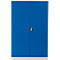 Armoire en acier, H 1950 x l. 1200 x P 420 mm, gris clair 7035/bleu gentiane 5010