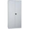 Armoire en acier, tablette réglable en hauteur, verrouillable, H 1800 mm, gris clair/gris clair
