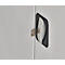 Armoire en acier, tablette réglable en hauteur, verrouillable, H 750 mm, gris clair/gris clair