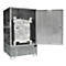 Armoire GS-4 pour matières dangereuses BAUER, en tôle d'acier, pour 1 x 1000 l IBC, L 1475 x P 1460 x H 2410 mm, galvanisé