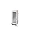 Armoire mobile pour chargement d'ordinateur portable, L 530 x P 1250 x H 500 mm, 10 compartiments, verrouillage 2 points, 2 roulettes avec frein, gris clair