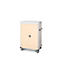 Armoire mobile pour chargement d'ordinateur portable, L 920 x P 500 x H 1250 mm, 20 compartiments, verrouillage 2 points, 2 roulettes avec frein, ivoire clair