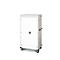 Armoire mobile pour chargement d'ordinateur portable, L 920 x P 500 x H 1540 mm, 26 compartiments, verrouillage 2 points, 2 roulettes avec frein, blanc